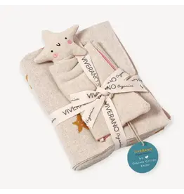 Stars Baby Jacquard Knit Blanket & Lovey Gift Set (Organic), India
