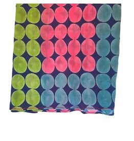 Musaba Cotton Blue Scarf, Italy