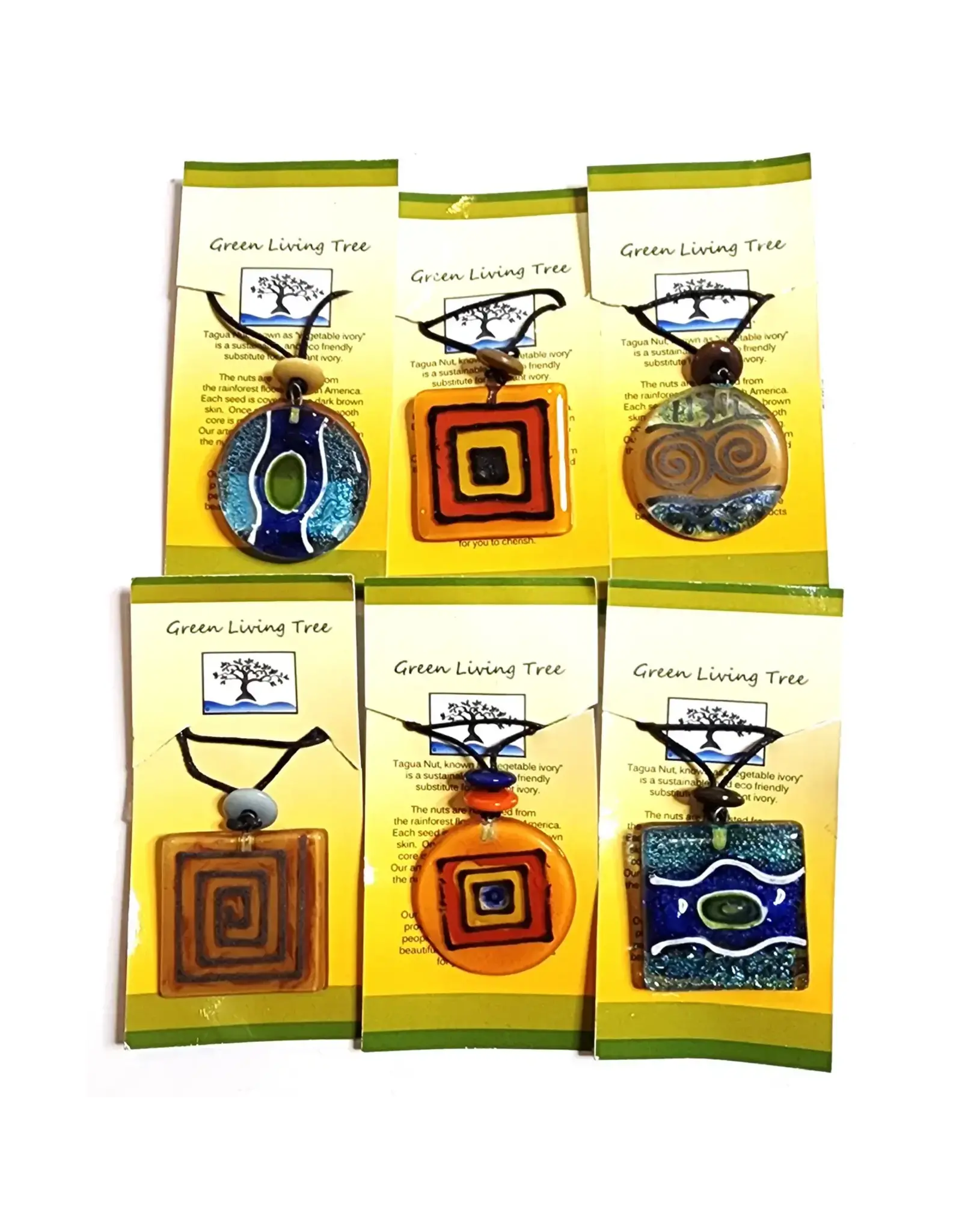 Trade roots Abstract Glass Necklaces