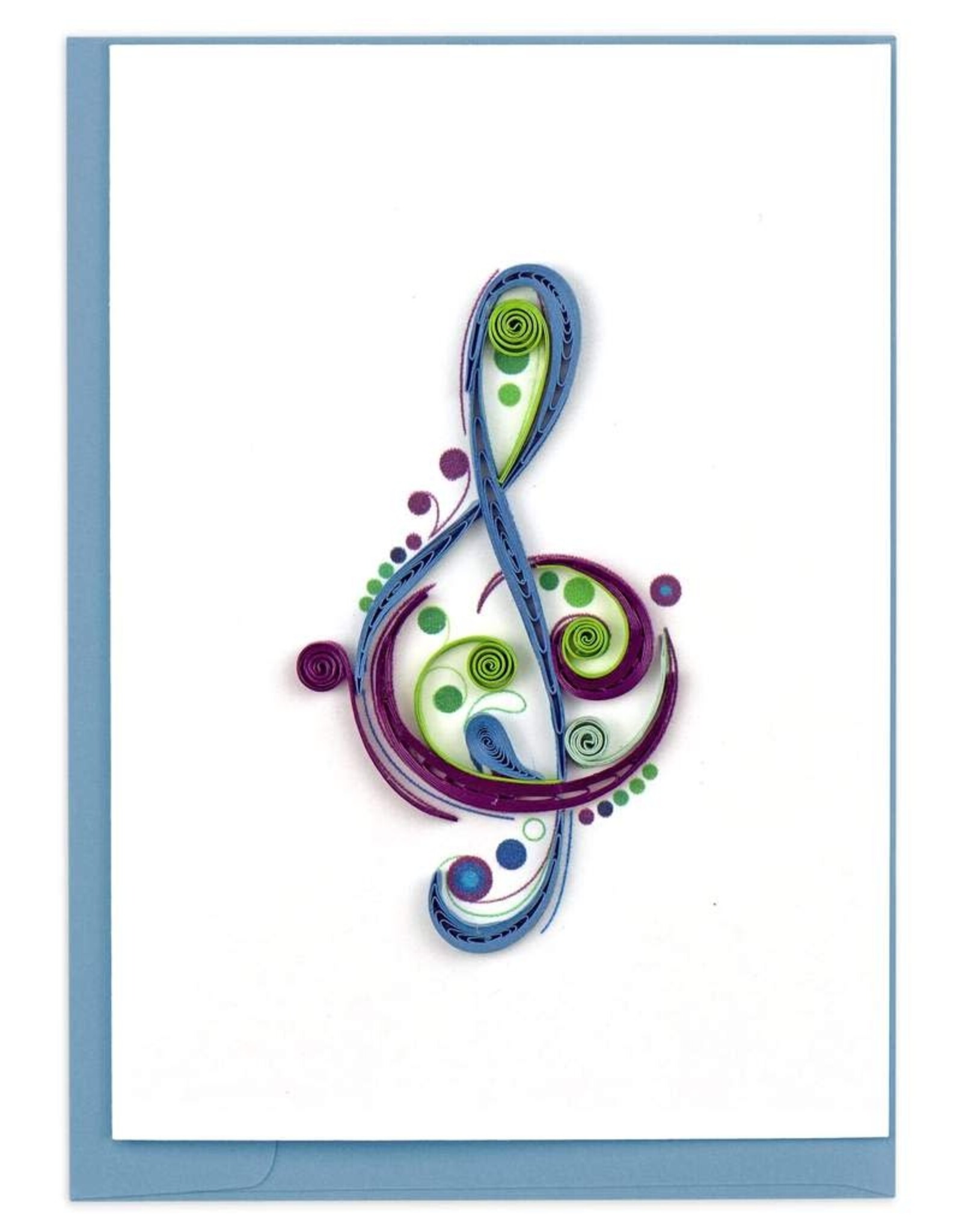 Trade roots Treble Clef Mini Gift Enclosure Quilling Card, Vietnam