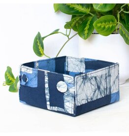 Button Basket Mini: Blocks- Navy