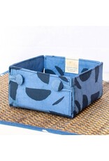 Button Basket Mini: Moons - Navy