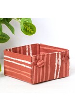 Button Basket Mini: Reeds Rust