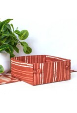 Button Baskets Reeds Rust