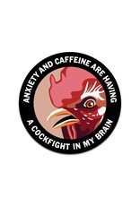 Anxiety and Caffeine Vinyl Sticker