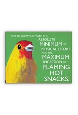 Flaming Hot Snacks Greeting Card