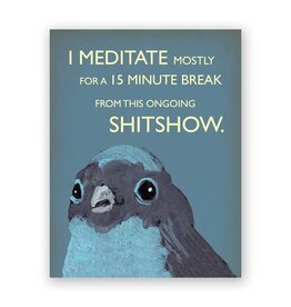 Meditate Greeting Card Meditate Greeting Card