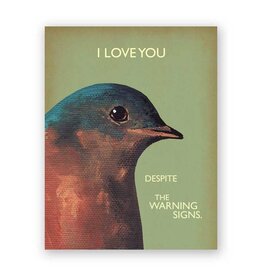 Warning Signs Greeting Card