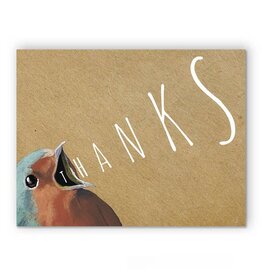 Yelling Thank You Greeting Card