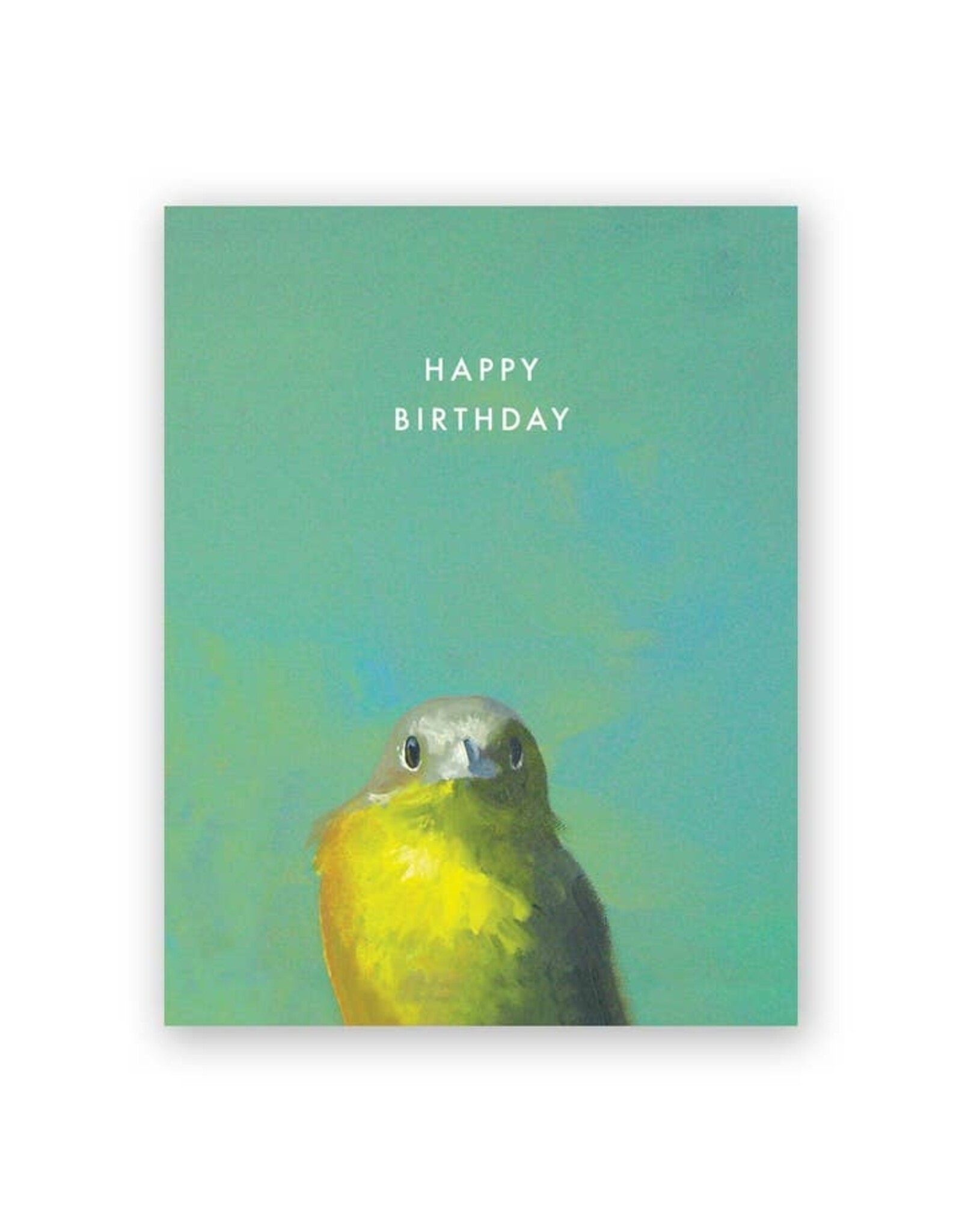 Yellow Bird Birthday Greeting Card