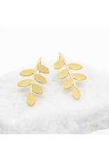Flourish Vine Leaf Earrings