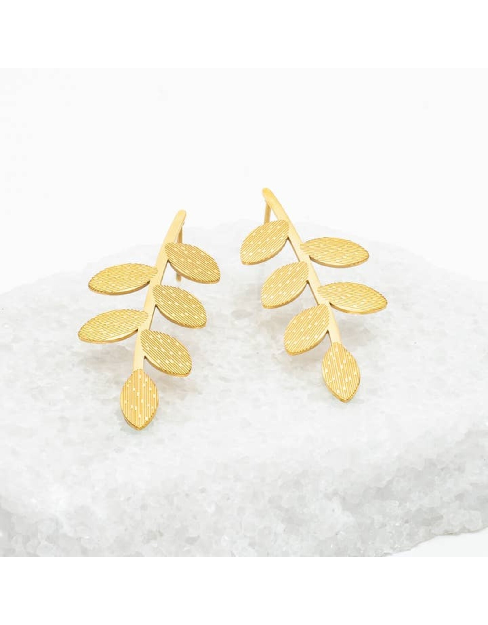 Flourish Vine Leaf Earrings