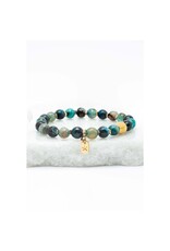 Ewa Beaded Green Agate Bracelet