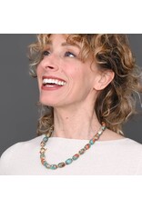 Sierra Bloom Turquoise Emperor Stone Beaded Necklace