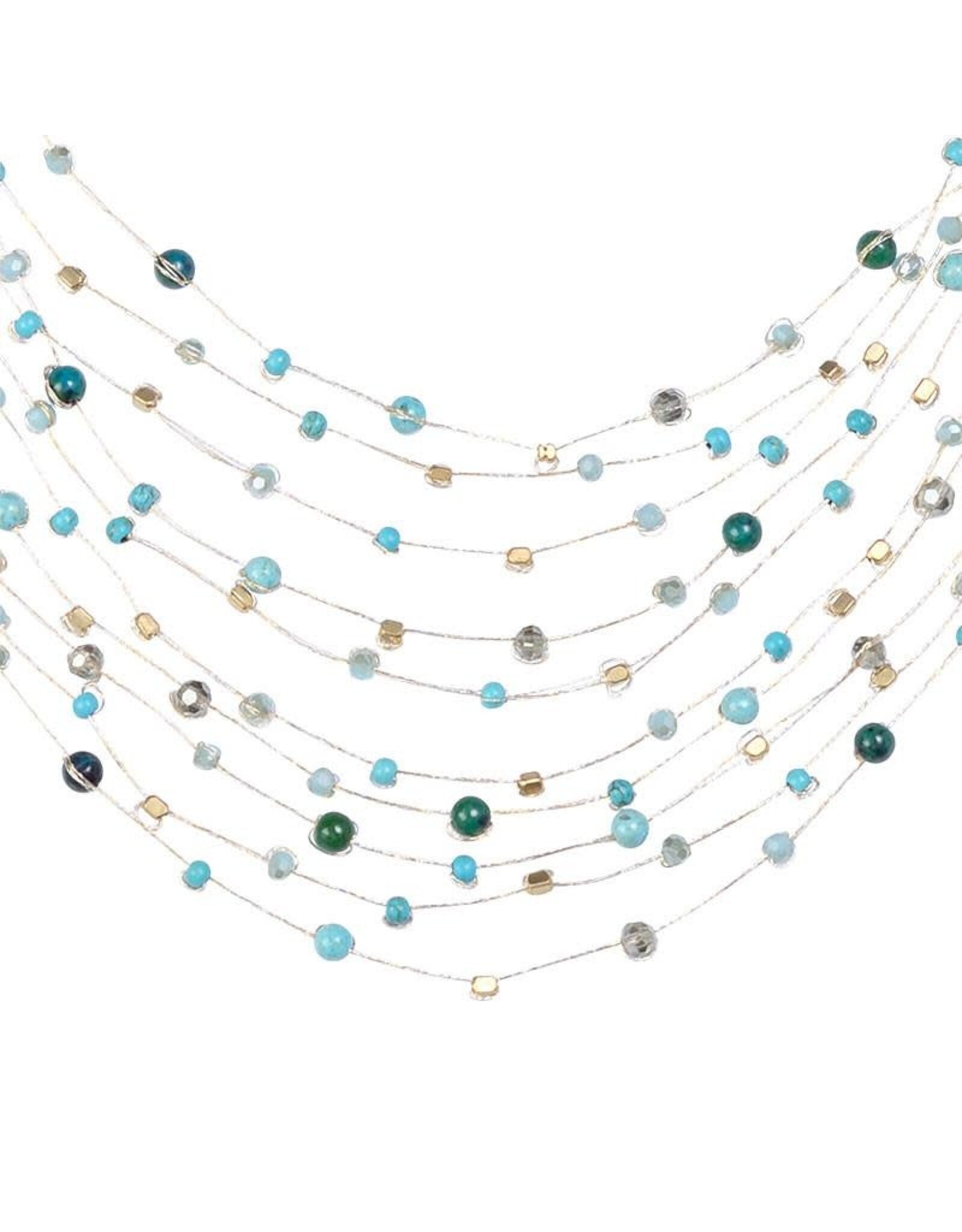 Trade roots Reena Silk Beaded Necklace