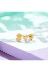 Gold Hearts Tiny Stud Kids Earrings Gold Hearts Tiny Stud Kids Earrings