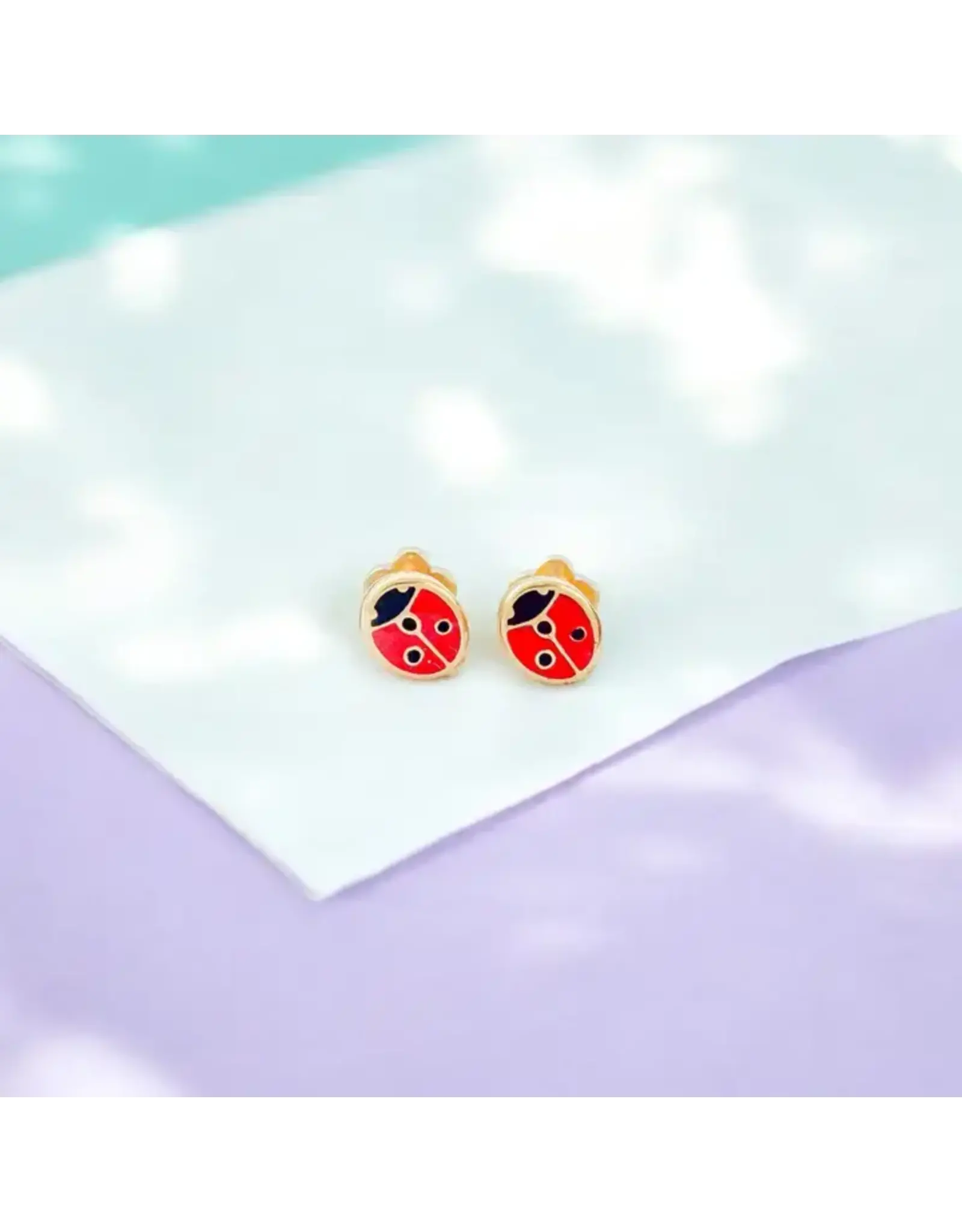 Ladybug Tiny Stud Kids Earrings
