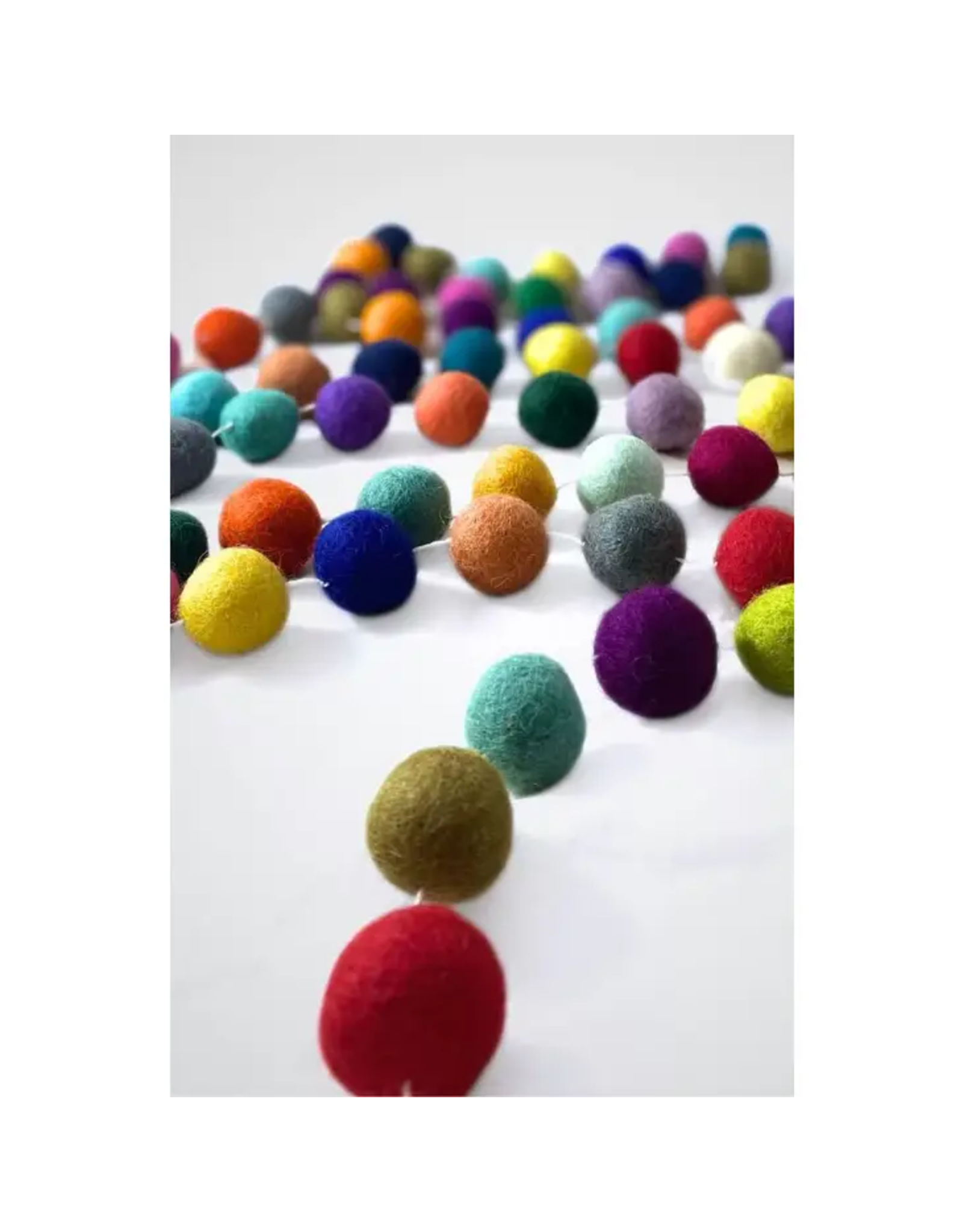 Trade roots Felt Ball Garland, Nepal