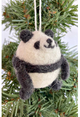 Felt Oval Panda Ornament, Nepal