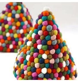 Felt Ball Cone Tree , Nepal Felt Ball Cone Tree , Nepal