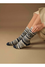 Socks, Fair Isle Gray