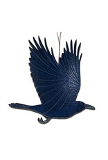 Raven Crow Wood Ornament
