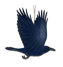 Raven Crow Wood Ornament