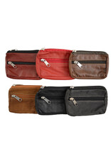 Leather Credit Card Coin Pouch, Ecuador