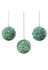 Evergreen Quilled Ball Paper Christmas Ornament, Sold Individually