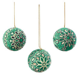 Evergreen Quilled Ball Paper Christmas Ornament, Sold Individually Evergreen Quilled Ball Paper Christmas Ornament, Sold Individually