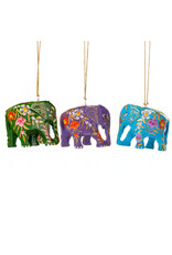 Kashmiri Elephant Ornament, India, Sold Singly