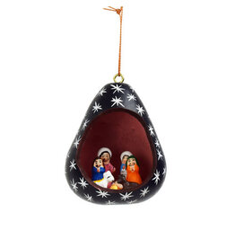 Sunrise Nativity Gourd Ornament Sunrise Nativity Gourd Ornament