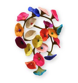 Garland Felt Multicolor Flowers