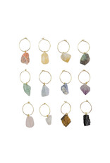 Mineral Wine Glass Charms, Brazil