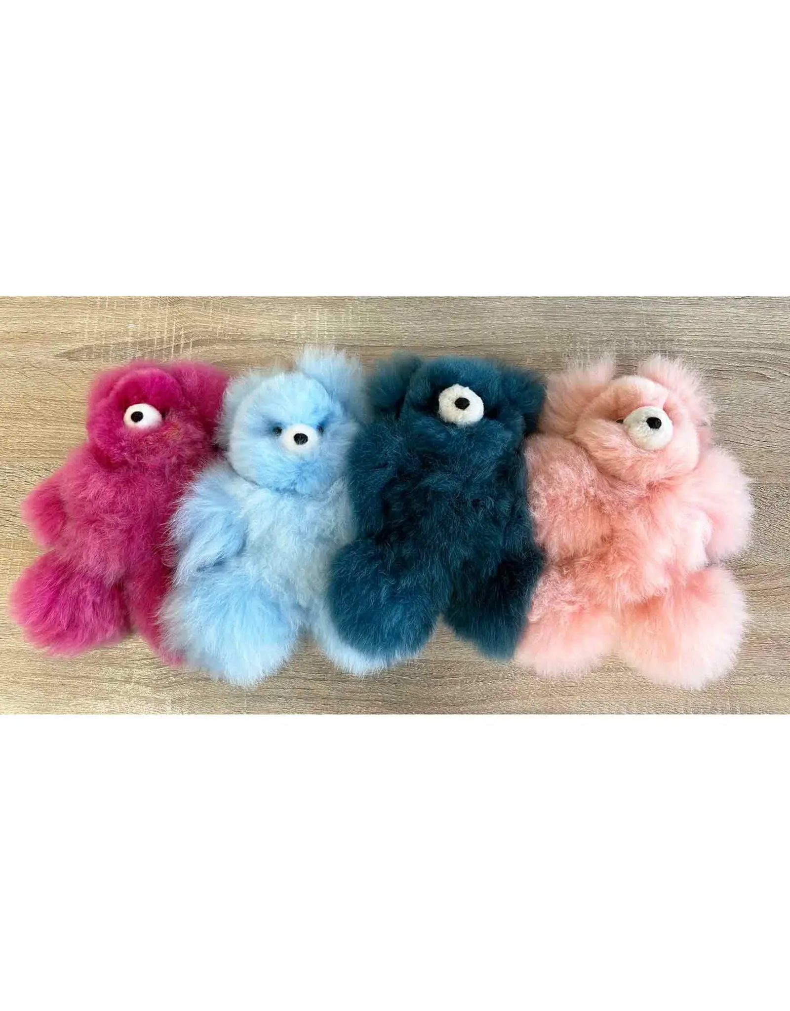 10" Bright Pastel Alpaca Teddy Bears, Peru