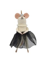 red carpet queen mouse felt ornament