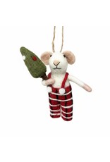 tommy tartan mouse felt ornament