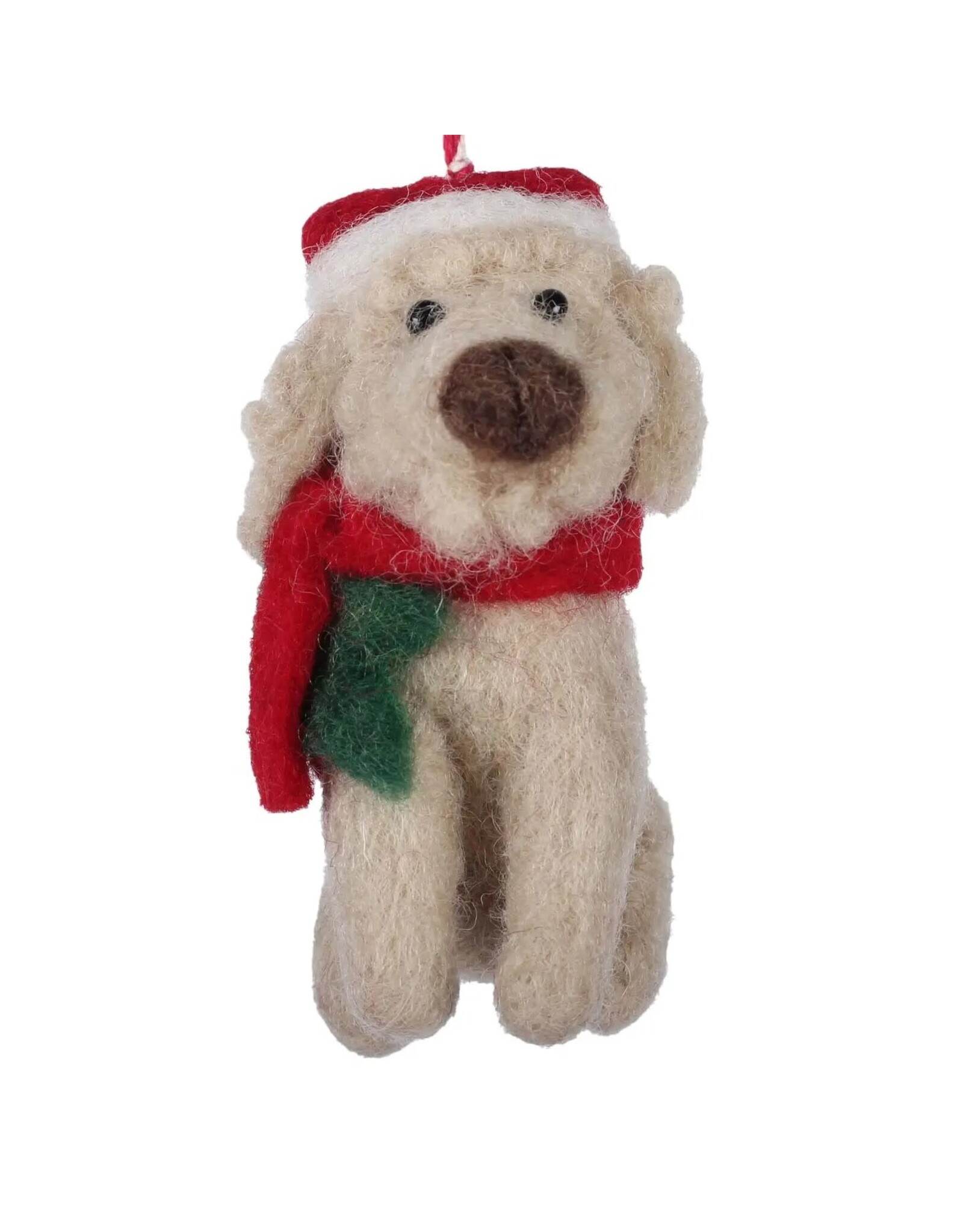big dog labradoodle felt ornament