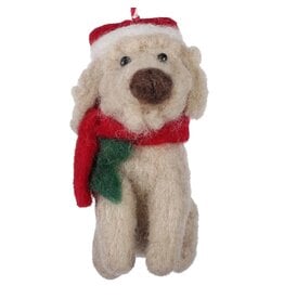 big dog labradoodle felt ornament
