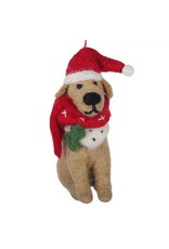 big dog golden lab felt ornament