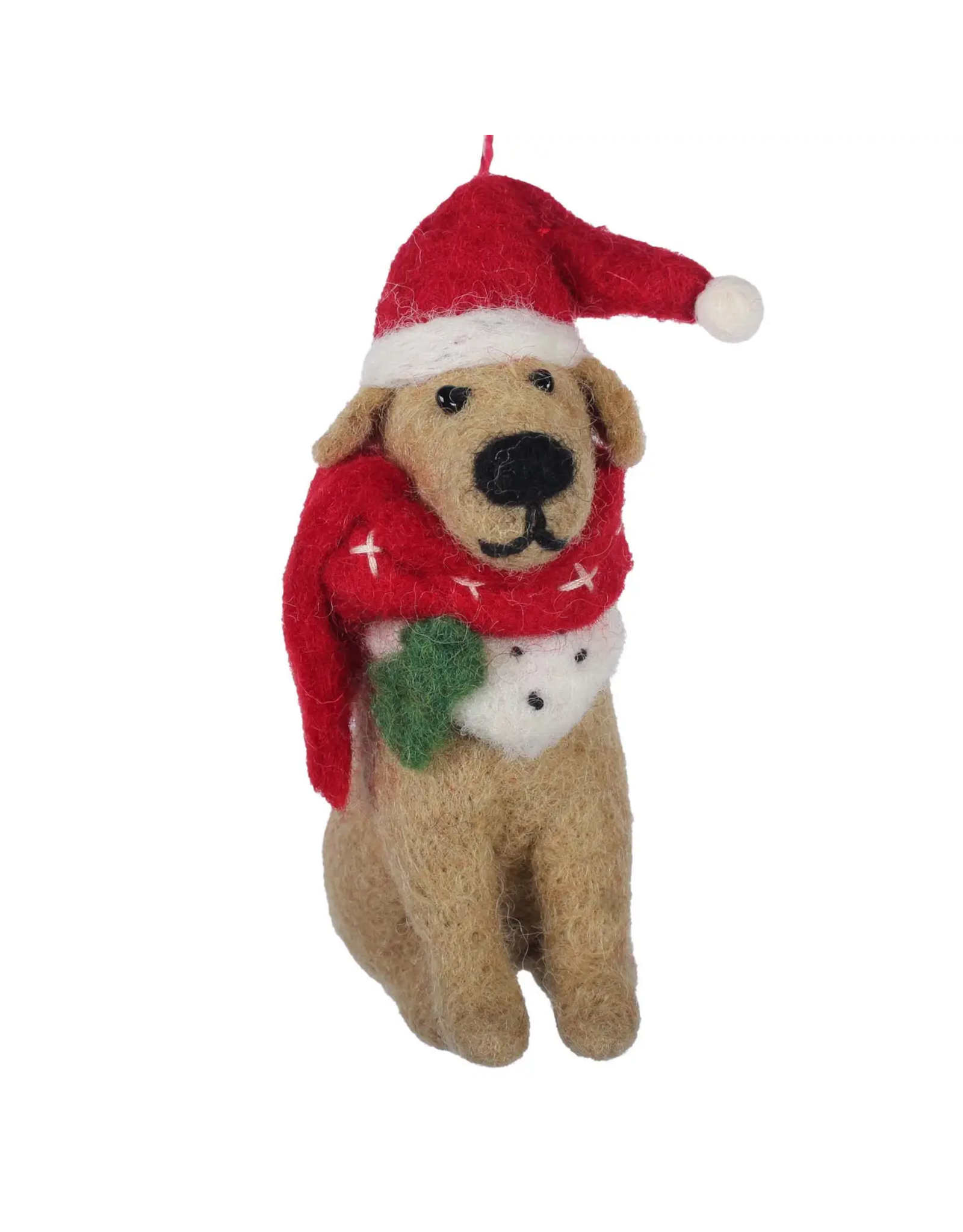 big dog golden lab felt ornament