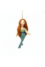 mermaid felt ornament