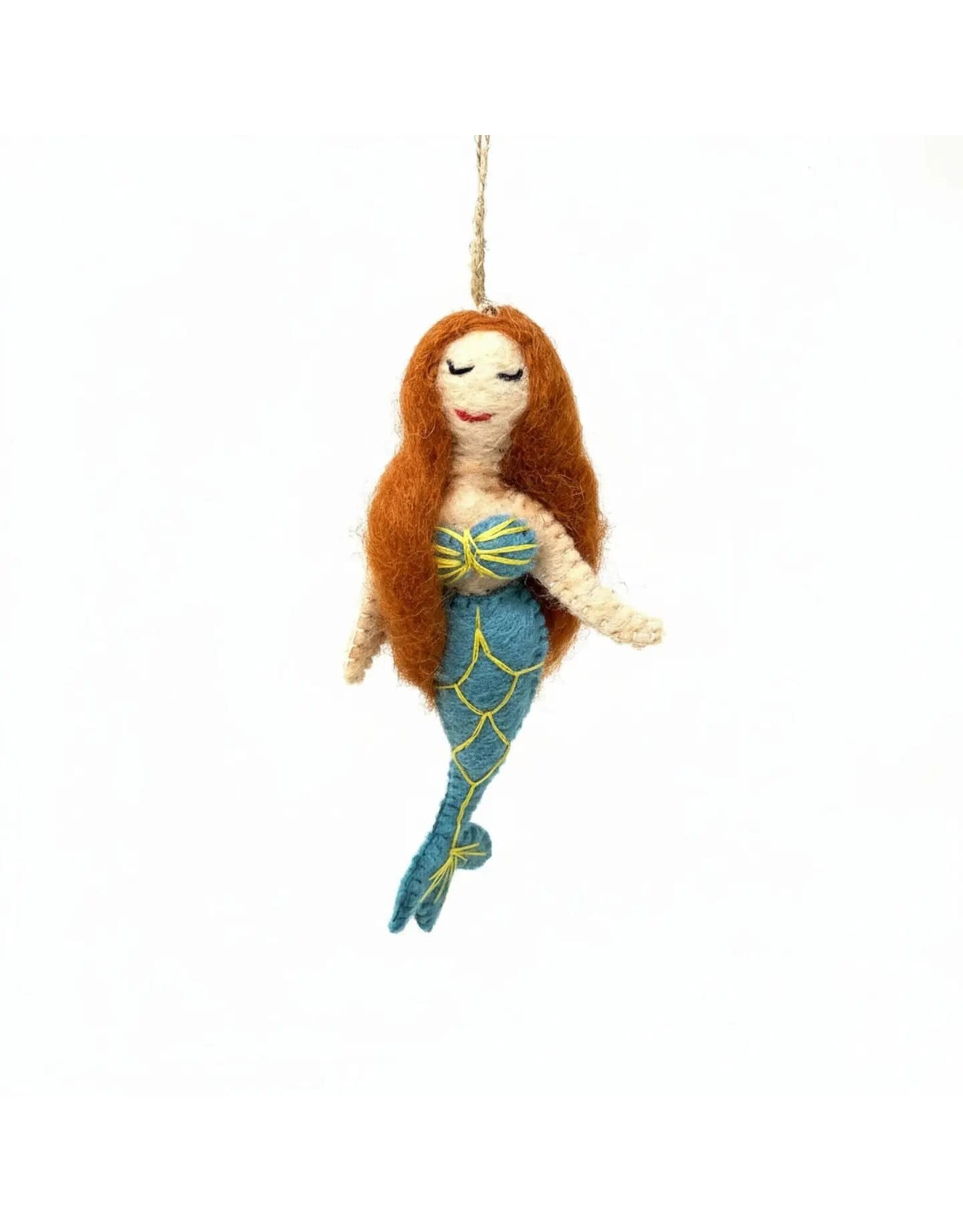 mermaid felt ornament