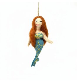 mermaid felt ornament