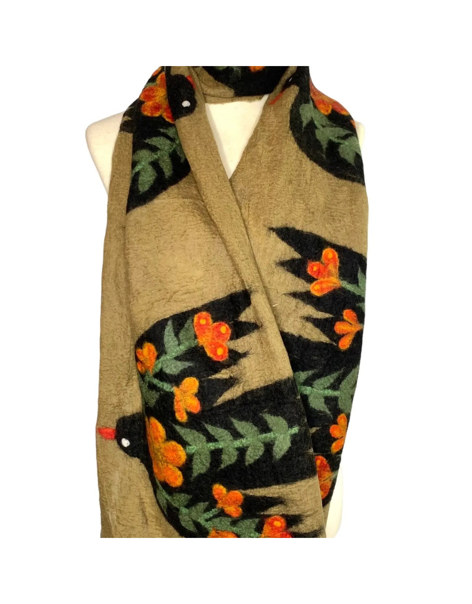 Mountain Bird Scarf, Nepal