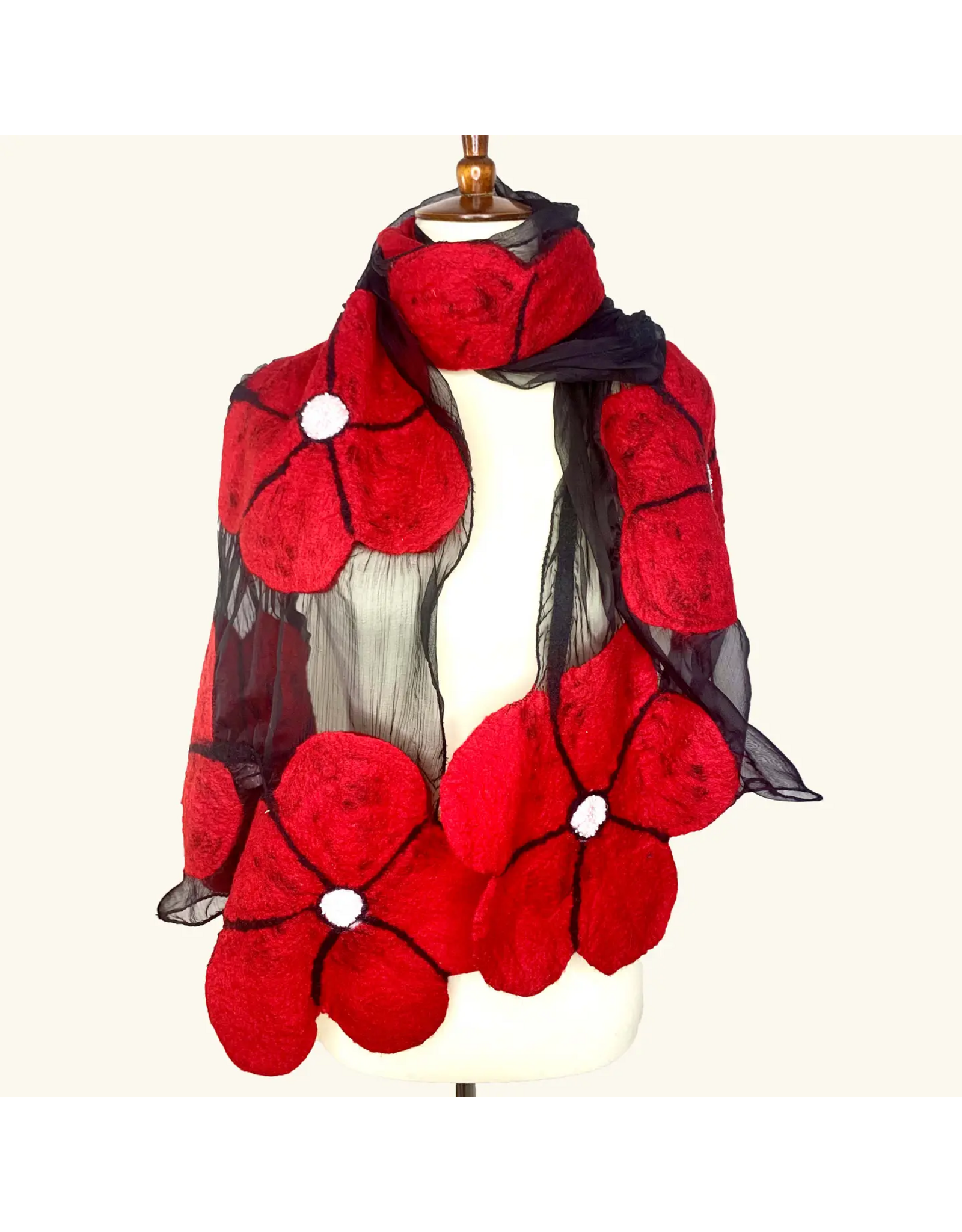 Winter Flower Scarf, Nepal