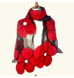 Winter Flower Scarf, Nepal