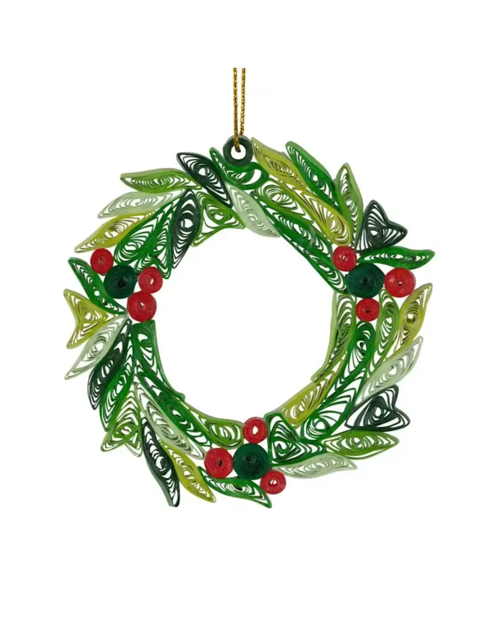 Quill Wreath Ornament, Vietnam