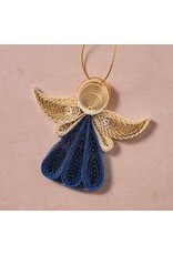 Diu Quilled Angel Ornament - Blue