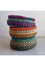 Round Bolga Basket - Assorted Colors